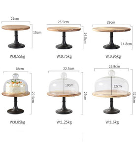 Wood Cake Display Stand