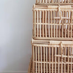 画像をギャラリービューアに読み込む, Hand-woven Rattan Storage Shelf Baskets
