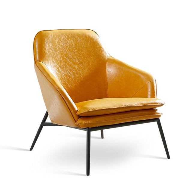 Simple Single Leather Sofa Chair