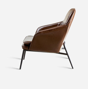 Simple Single Leather Sofa Chair