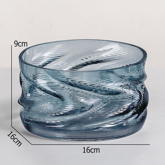Classic Wave Glass Vase LAND OF PARADISE