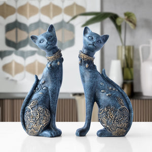 Cat Couple Figurine