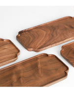 Load image into Gallery viewer, Wood Tea Serving Tray _Black Walnut
