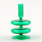 Load image into Gallery viewer, Taper Glass Candle Holder / Flower Vase _002
