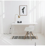 Load image into Gallery viewer, Black &amp; White Cotton Kilim Rug
