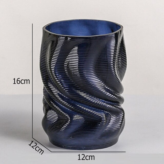 Classic Wave Glass Vase