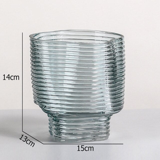 Classic Wave Glass Vase