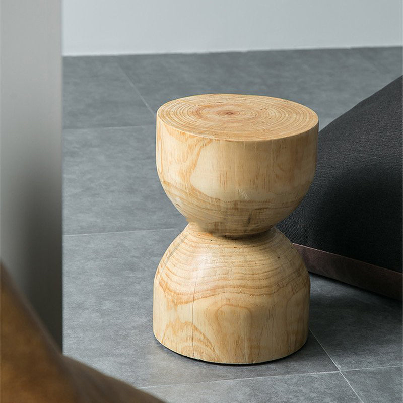 Log Wood Stool