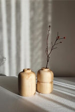 Load image into Gallery viewer, Scandinavian Style Wooden Vase
